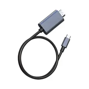 Commercio all'ingrosso 1m/1.5m/2m/3m 4K 60HZ/30HZ cavo da USB C a HDMI nichelato tipo C adattatore convertitore da 3.1 a HDMI maschio a maschio per giro