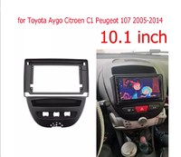Autoradio Android pour Toyota Aygo citroën C1 Peugeot 107 2005-2014, panneau vidéo de voiture, lecteur stéréo avec cadre de tableau de bord Gps