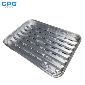 Conteneur en aluminium recyclable de 650 ml, rectangulaire profond, pour la préparation des repas, la livraison de nourriture, plateau alimentaire en aluminium - Product Image 1