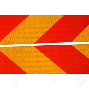 Autocollant de plaque de marquage arrière réfléchissant haute visibilité personnalisé en usine pour camion - Product Image 3