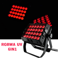Luz LED Par Profesional de Fábrica 24X15W RGBWA UV 6en1 IP65 Impermeable DMX para Exteriores, Iluminación de Escenario para Bodas, Discotecas y Proyectos