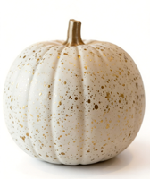 Dekorasi Musim Gugur  Hiasan Titik  Patung Labu Resin  Ornamen Labu Musim Gugur Poliresin Putih  Labu Polystone Halloween