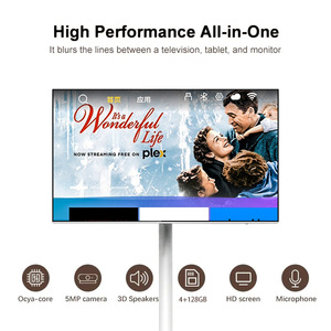 TV Portatile Wireless Android da 22 Pollici con Schermo Touch LED Bianco, Batteria da <span class=keywords><strong>5</strong></span> o 9 Ore e Supporto Completamente Regolabile - Product Image 2
