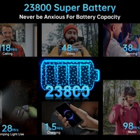 Teléfono Móvil 8849 Tank 3 Pro 5G con Android 13, Proyector, Visión Nocturna de 64MP, Cámara de 200MP, Cargador Rápido de 120w, 120HZ Unihertz