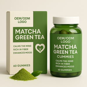 Antioksidan dewasa detoks Matcha teh hijau Gummies kaya akan serat klorofil vitamin meningkatkan suasana hati meningkatkan konsentrasi kognitif - Product Image 4