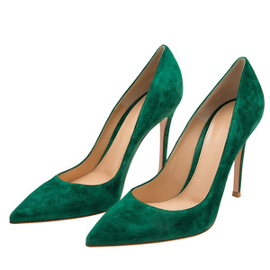 Gamuza verde Punta estrecha Fiesta Azul marino Niñas más cómodas Zapatos de vestir blancos - Product Image 6