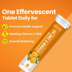 OEM 無糖 ビタミン<span class=keywords><strong>C</strong></span> + D3 + 亜鉛 発泡錠 大人用 - 免疫サポート 美白サプリメント - Product Image 2