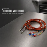 Thermomètre alimentaire industriel USB OEM en acier inoxydable à sonde rotative Pt100 RTD - Offre Spéciale