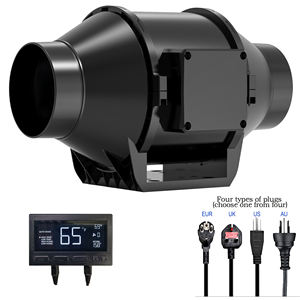 Ventilador de Conducto EC de 6 Pulgadas (Base de Plástico) con Controlador Inteligente Externo para Carpas de Cultivo, Hidroponía, Invernadero - Silencioso, Eficiente - Product Image 1