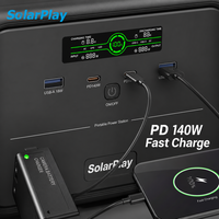 Station d'alimentation portable compacte Solarplay Q300 288Wh 300W, batterie de secours pour générateur solaire d'urgence