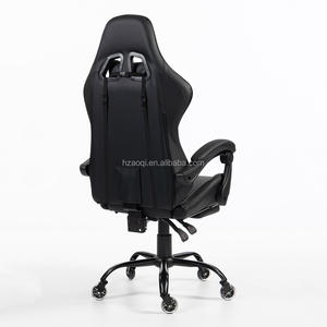 Chaise de jeu inclinable avec barre lumineuse LED RGB au design moderne, en cuir PU, vente en gros d'usine noire, échantillon gratuit pour les joueurs - Product Image 2