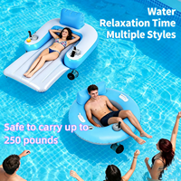 Bateau flottant gonflable motorisé électrique avec dossier et hélice pour adultes, pour piscine, rivière, fête aquatique