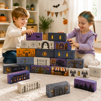 Bloques de Construcción Gigantes de Espuma EVA para Niños, Ladrillos de Juego para Construir un Castillo Encantado, Venta al Por Mayor de Fábrica a Bajo Precio, Personalizables para Halloween