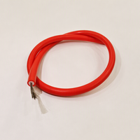 Fil de silicone haute tension AGG 2,5 mm² 13AWG 10KV OFC 200°C souple monoconducteur pour allumage, bougie, enseigne néon, laser CO2
