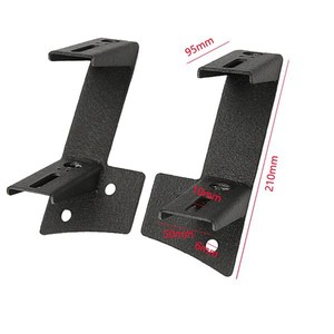 -Pilar soportes de montaje para barra de luz LED luces de trabajo para 2007-2017 Jeep Wrangler <span class=keywords><strong>JK</strong></span> - Product Image 4