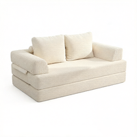 Sofá Cama Plegable de Diseño Oriental Vintage, Calidad de Exportación, Compacto para Sala de Estar, OEM, Lavable y Desmontable