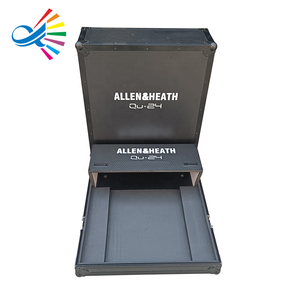 เคสคุณภาพสูงแบบกำหนดเองได้ ทนทาน สำหรับคอนโซล Allen & Heath <span class=keywords><strong>QU24</strong></span> พร้อมช่องเก็บอุปกรณ์และล้อ - Product Image 1