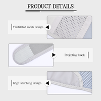 Ceinture de soutien de la posture dorsale avec 2 bandes de soutien flexibles, réglable, légère, pour la protection et la correction du dos, idéale pour le sport
