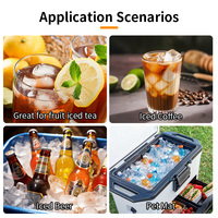 Moule à glaçons sphériques en silicone de qualité alimentaire à 6 cavités, grand format, réutilisable et flexible pour whisky