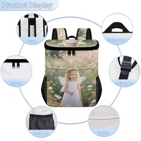 Sac à dos isotherme personnalisé avec image, en polyester, pour pique-nique, plage, camping