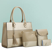 Nouveau Sac à Main Tendance 2026 à Bandoulière Unique, Motif Crocodile Rétro, Ensemble de Quatre Pièces, Sac Mère, Vente en Gros Usine
