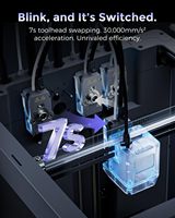 Stampante 3D FDM Flashforge Creator 5 Multicolore con Quattro Testine, Nessun Rifiuto di Materiale, Livellamento Automatico, Stampa Rapida