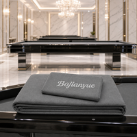 Kit de rechapage professionnel pour tapis de billard bleu roi avec 6 bandes prédécoupées
