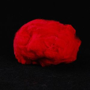 Fibres discontinues de polyester synthétiques rouges à bas prix Style conjugué creux Grade recyclé pour la filature et les tissus - Product Image 4