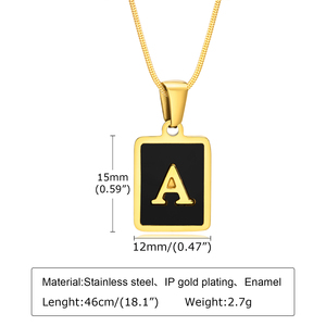 Ultima collana iniziale <span class=keywords><strong>per</strong></span> donna collana con lettera personalizzata piccola in acciaio inossidabile di alta qualità <span class=keywords><strong>per</strong></span> donne e ragazze - Product Image 4