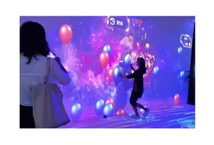 5*96m Hand Touch Amusement Park Interactive Projection Finger Ball Magic Digital Wall Games System Interactive AR Games