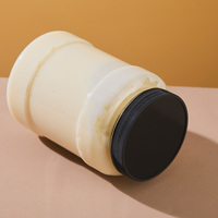 Vente en gros de pots de stockage en PET transparents vides de 1000 ml et 1300 ml, avec couvercle à vis, en plastique, pour l'emballage de mayonnaise, de miel et de confiture
