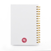 Carnet de planification hebdomadaire avec reliure spirale, couverture rigide personnalisée avec logo B4, pour la planification personnelle du week-end