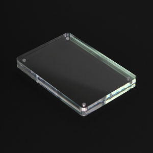 Cadre photo rectangulaire magnétique sans cadre en acrylique <span class=keywords><strong>MiYu</strong></span>, best-seller, cristal, 4x6 pouces - Product Image 6