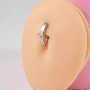 G23 Titan Tối Giản Bấm Vào Nút Bụng Vòng Cho Phụ Nữ Cô Gái Dành Bụng Cơ Thể Nút Đồ Trang Sức <span class=keywords><strong>Piercing</strong></span> Đám Cưới Trẻ Em Của - Product Image 2