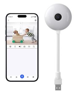 מיני עדשה כפולה מצלמה אבטחה פנימית 3mp עם wifi-תינוק/חיית צג לילה אחסון ענן כרטיס tf דיבורים דו כיווני - Product Image 1