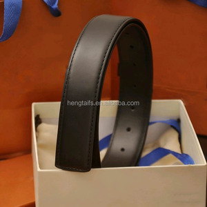 Confezione regalo nuova cintura da <span class=keywords><strong>uomo</strong></span> Versatile cintura con fibbia liscia da <span class=keywords><strong>uomo</strong></span> - Product Image 1