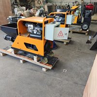 Machine à projeter le mortier multifonctionnelle à haute efficacité, machine à projeter le ciment, le sable et le plâtre électrique, livrée avec un compresseur d'air
