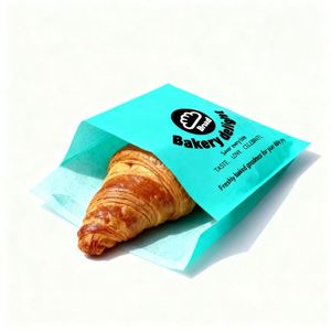 <b>Biodegradable</b> Custom Hard Bags Pouch for Cookies Greaseproof Food Wrapping Butter <b>Paper</b> Bags for Burger Bites - Product Image 1