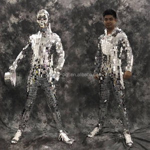 लंबी आस्तीन के सीक्वल पार्टी क्लब नृत्य लेओकार्ड सेक्सी बॉडी प्रदर्शन पोशाक पुरुषों एक टुकड़ा जम्पसूट - Product Image 3