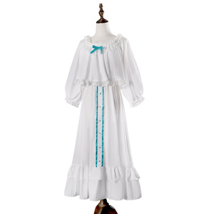 Amiya Pajamas White Cosplay Costume Summer 2025 Anime Role Playing Outfit For Women And Girls - Product Image 5