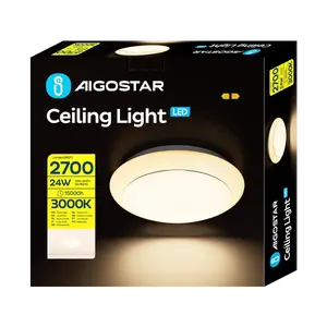 Plafoniera LED 24W 3000K, luce calda, basso consumo, ideale per l'illuminazione in case e uffici. - Product Image 2