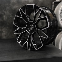 Rines Forjados Yufei de 20 y 21 Pulgadas para Macan 5x112, Negros y Plateados, Multirradio, Borde Mecanizado, Deportivos, SUV