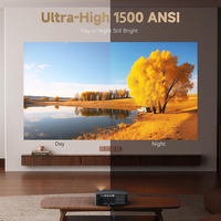Haute luminosité 1500 ANSI 5G Wifi 4K Google TV OS projecteur de cinéma à domicile avec lampe LED