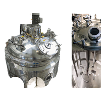 Biorreactor de Acero Inoxidable con Agitador, Mirilla y Abrazadera Tri-Clamp para Procesamiento Químico y de Fermentación Biotecnológica
