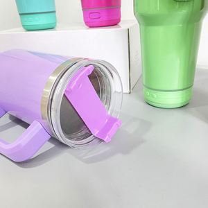 Multi Colors Blank Sublimation Large Capacity 40oz Speaker Music Tumbler with Handle - Product Image 4