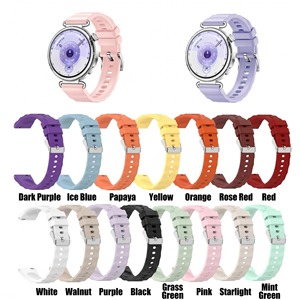 Bracelet en silicone ondulé compatible avec la montre <span class=keywords><strong>Huawei</strong></span> Watch GT <span class=keywords><strong>6</strong></span> ; Bracelet de montre connectée ; Bracelet pour la série <span class=keywords><strong>Huawei</strong></span> GT - Product Image 1