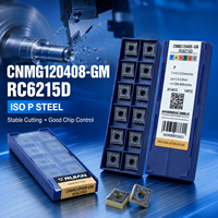 RUIAN OEM ODM Plaquettes de tournage CNC carrées en carbure CVD, outils de coupe pour tour à haute résistance à l'usure, pour pièces en acier CNMG120408-GM