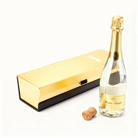 Boîte cadeau de luxe haut de gamme pour bouteille de vin avec insert en mousse, emballage personnalisé pour vin unique, boîte avec laminage mat