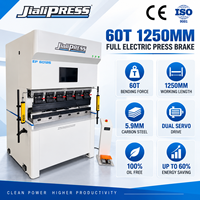 Presse plieuse CNC électrique compacte de haute précision 60T 1250mm sans huile à double servo pour armoires électroniques et pièces métalliques