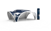 Dôme publicitaire gonflable personnalisé 4x6m, imperméable, facile à installer, gazebo gonflable, auvent pour voiture, sport de plein air